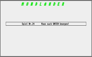 Mondlander atari screenshot